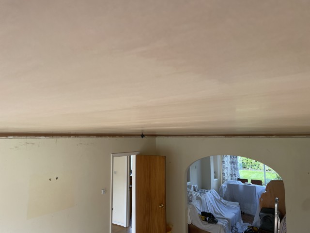 Flawless plaster wall finish ready for paint