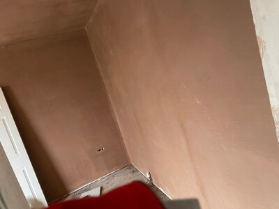 Professional skim plastering finish